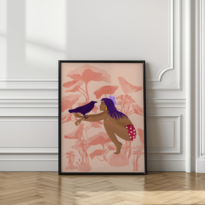 Raven Framed Art Wall Decor