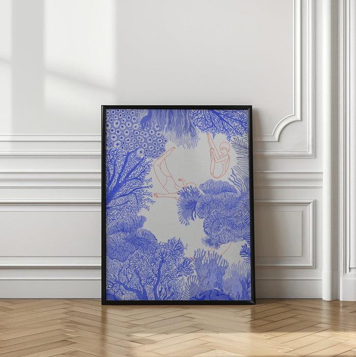 Underwater Framed Art Modern Wall Decor