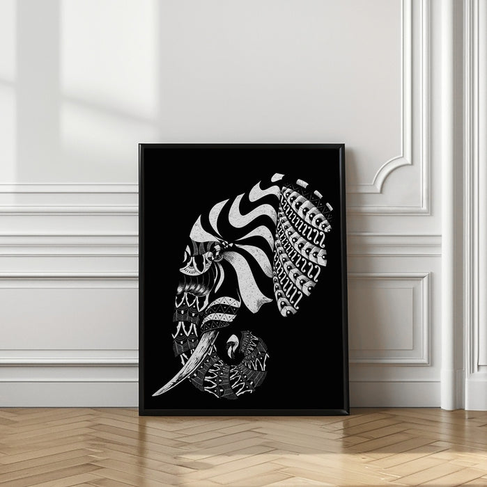 Ornate Elephant Ii Framed Art Wall Decor