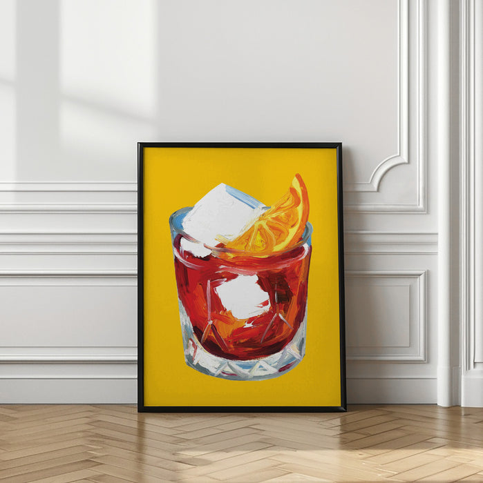 Negroni On Sunshine Framed Art Wall Decor