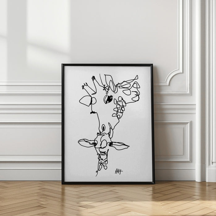 Long Necks Framed Art Wall Decor