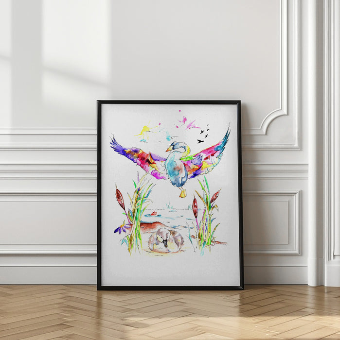 The Ugly Duckling Framed Art Wall Decor