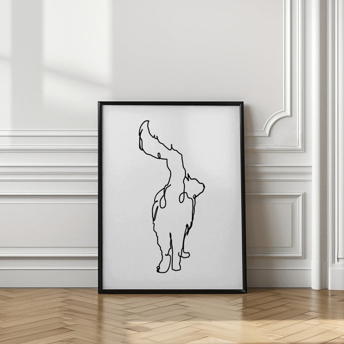 The Cats Tail Framed Art Wall Decor