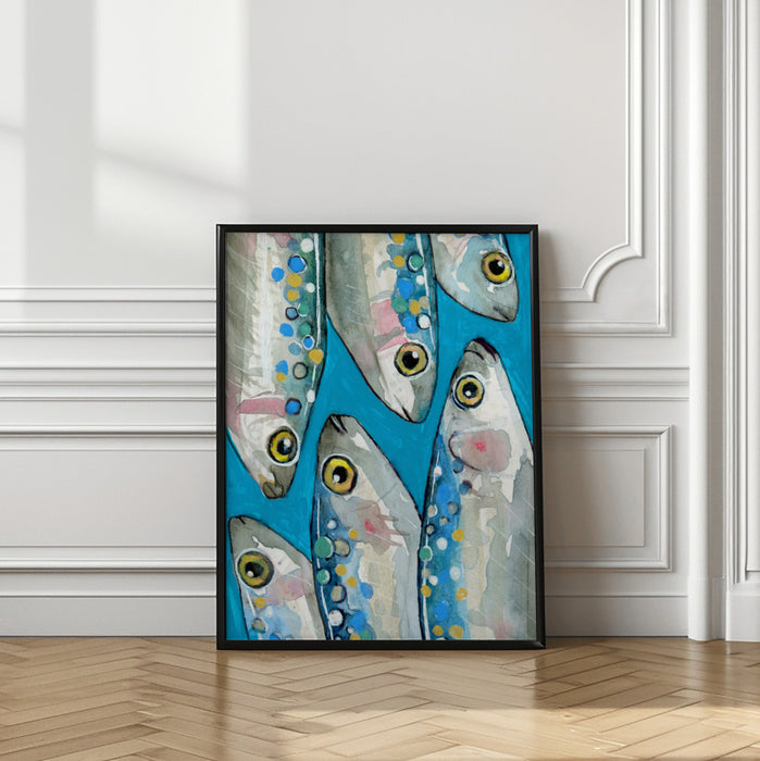 Fishes Framed Art Wall Decor