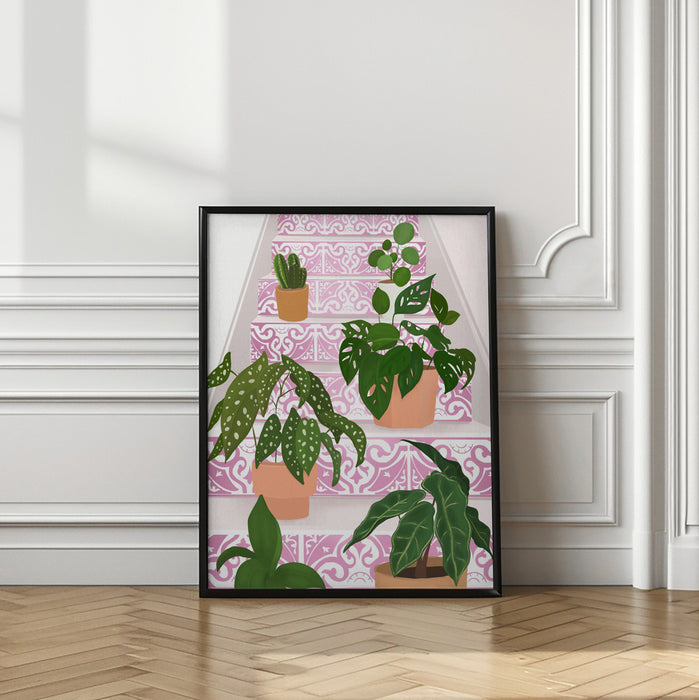 Plants Framed Art Modern Wall Decor