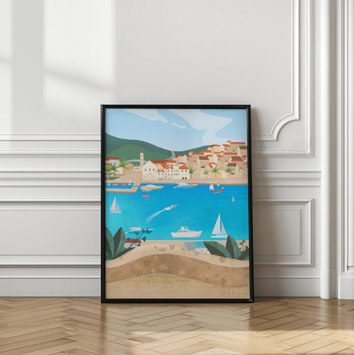 Hvar Framed Art Modern Wall Decor