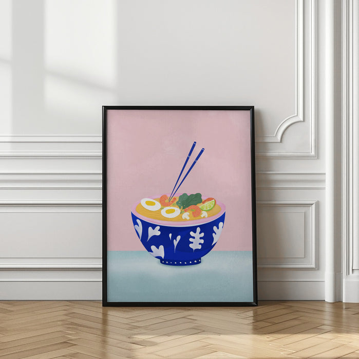 Ramen Bowl Framed Art Modern Wall Decor