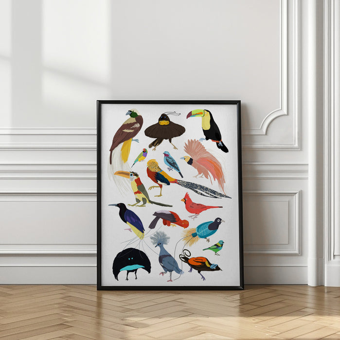 Birds of Paradise Framed Art Wall Decor