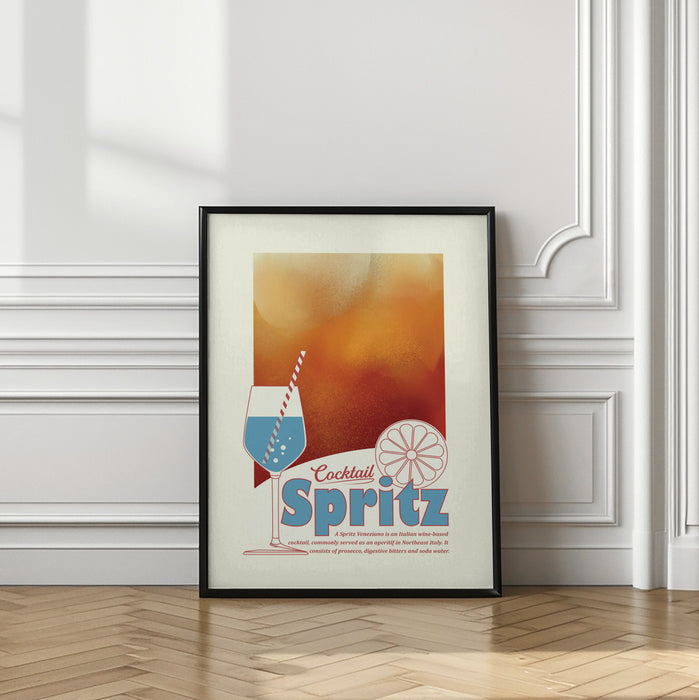 Aperol Spritz print Framed Art Wall Decor