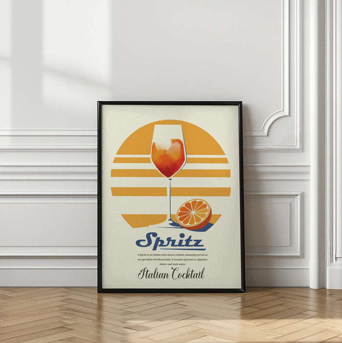 Spritz summer print Framed Art Wall Decor