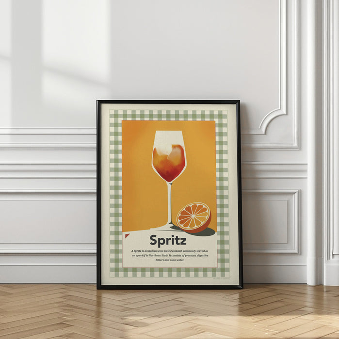 Spritz retro print Framed Art Wall Decor