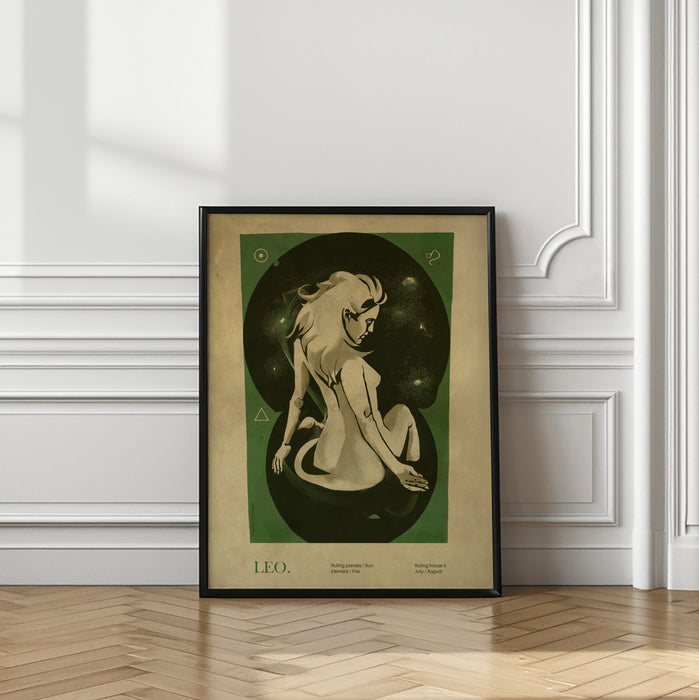 Leo print Framed Art Wall Decor