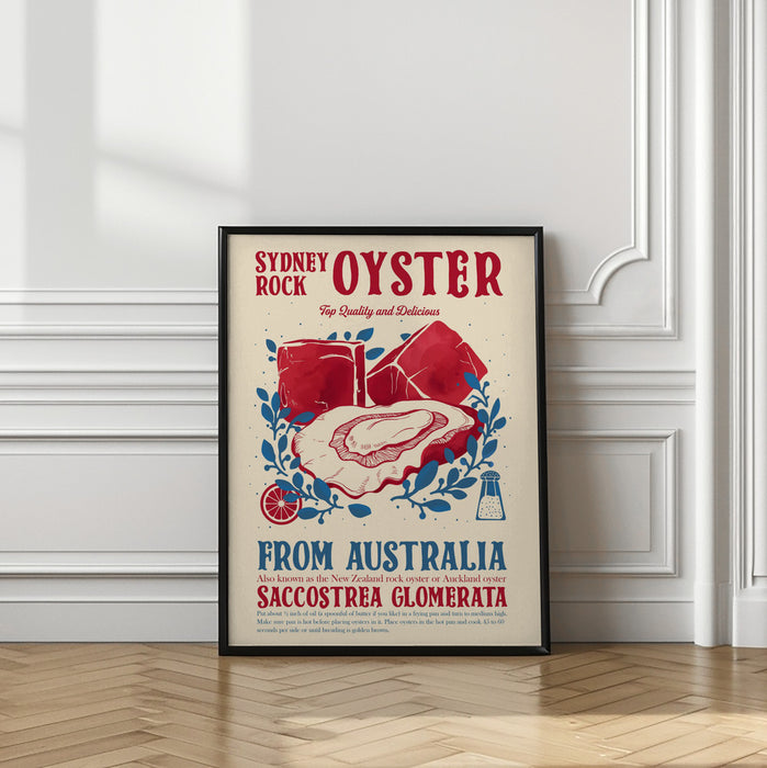 Oyster kitchen decor Framed Art Modern Wall Decor