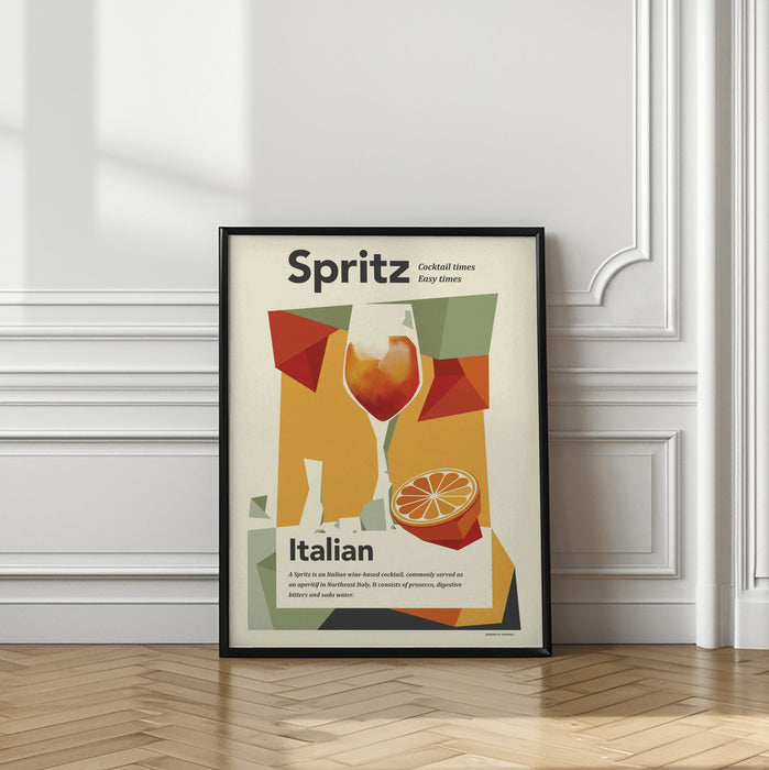 Aperol spritz print Framed Art Modern Wall Decor