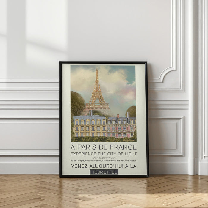 Paris retro print Framed Art Modern Wall Decor