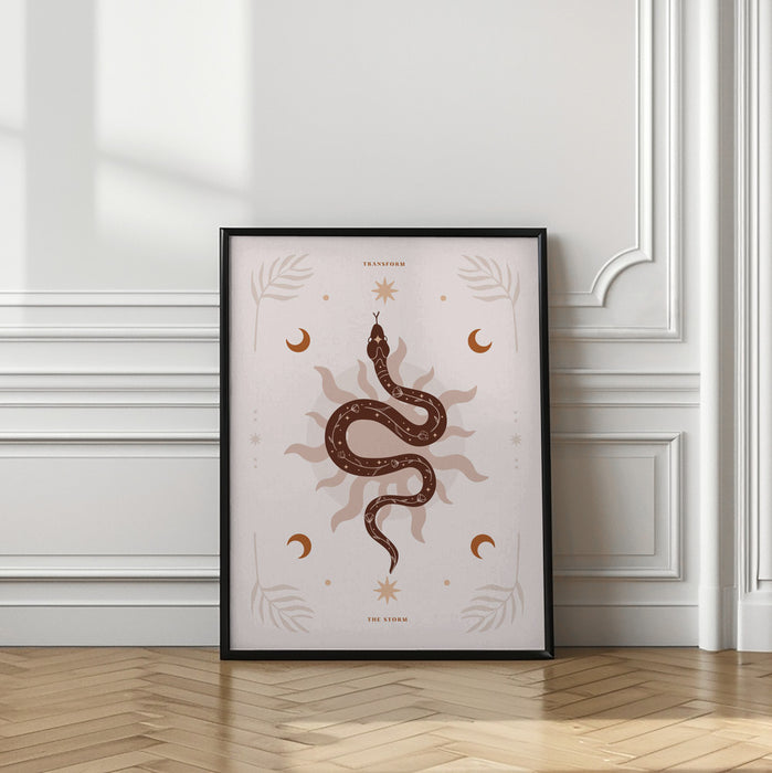 Snake Transform Framed Art Wall Decor