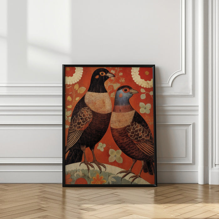 Nostalgic Birds Framed Art Wall Decor