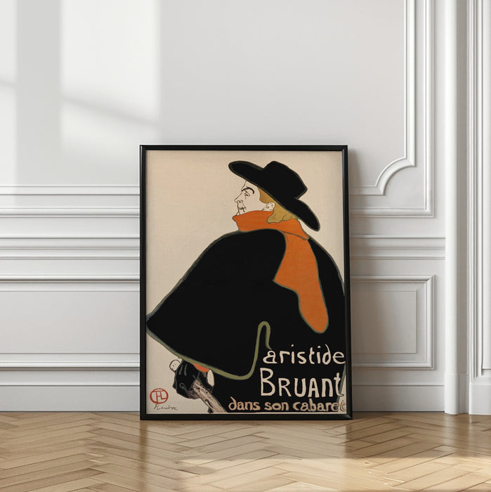 Aristide Bruant In His Cabaret (1893) Framed Art Modern Wall Decor