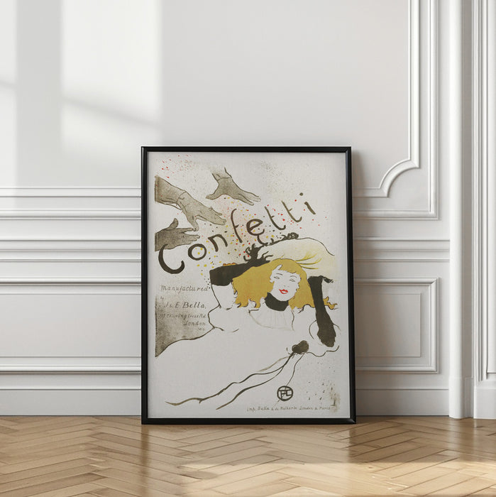 Confetti (1894) Framed Art Modern Wall Decor