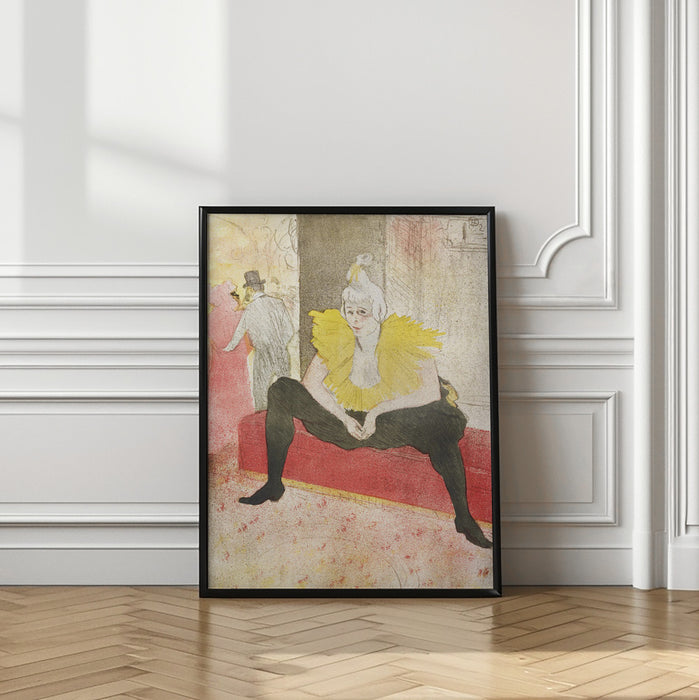 The Seated Clowness (miss Cha U Kao) (1896) Framed Art Modern Wall Decor