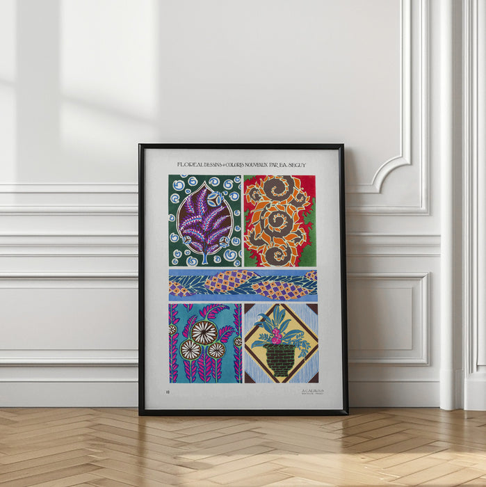 Pattern 10 Framed Art Modern Wall Decor