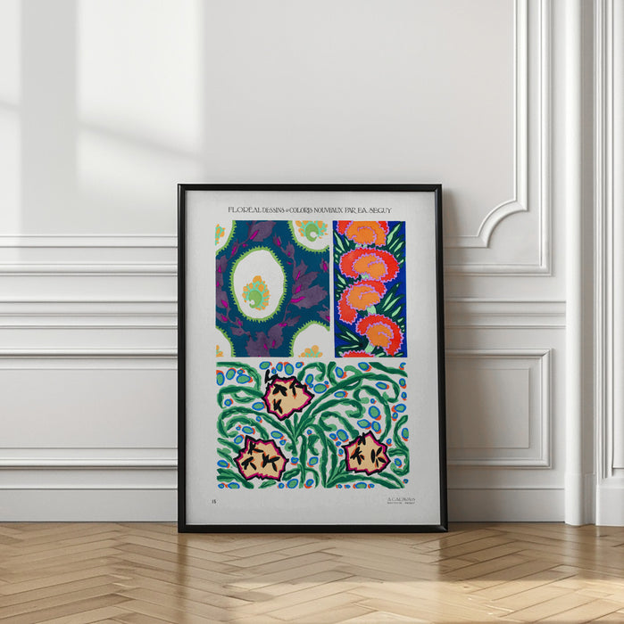 Pattern 15 Framed Art Modern Wall Decor