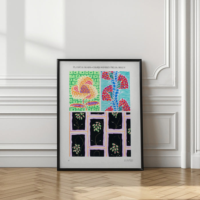 Pattern 17 Framed Art Modern Wall Decor