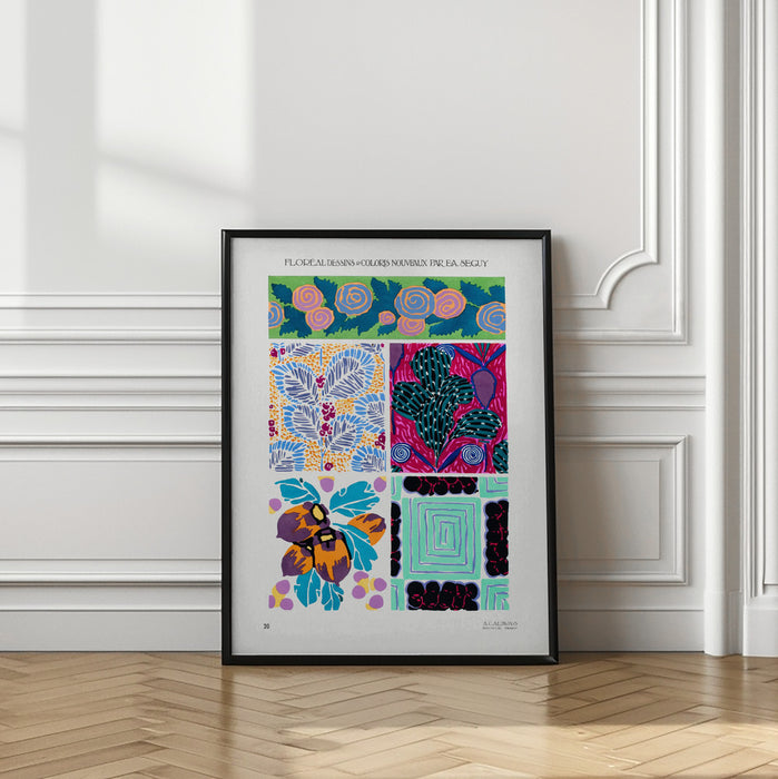 Pattern 20 Framed Art Modern Wall Decor