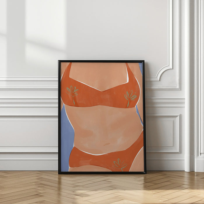 Bikini Babe Framed Art Wall Decor