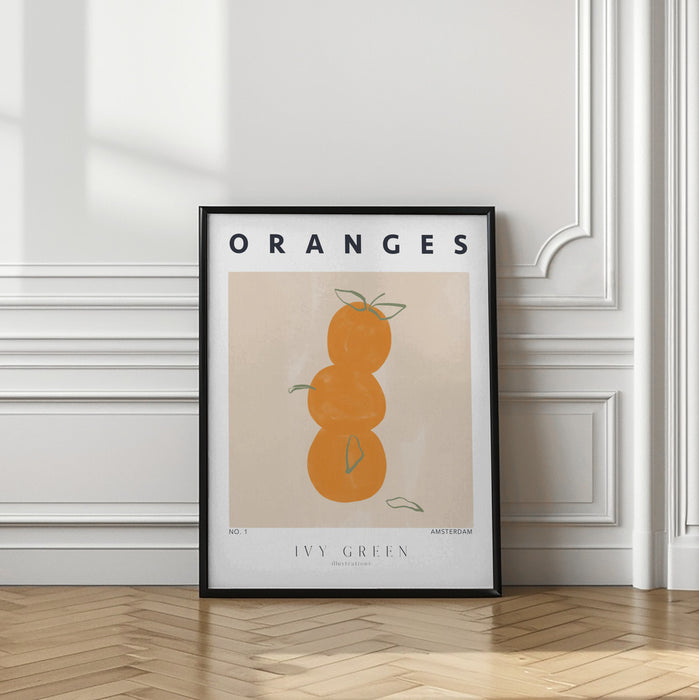 Oranges Framed Art Modern Wall Decor