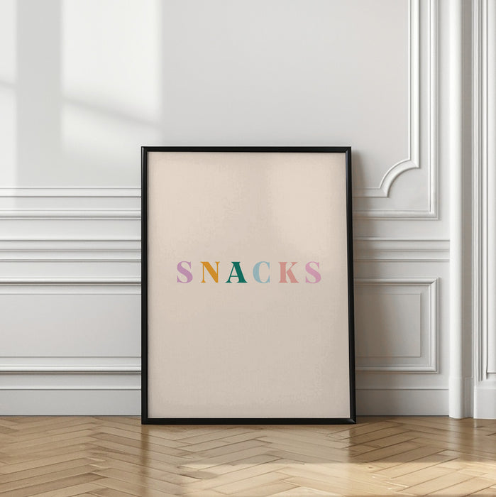 Snacks Framed Art Modern Wall Decor