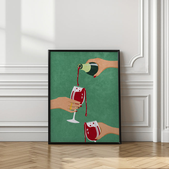 Cheers Girls Framed Art Wall Decor