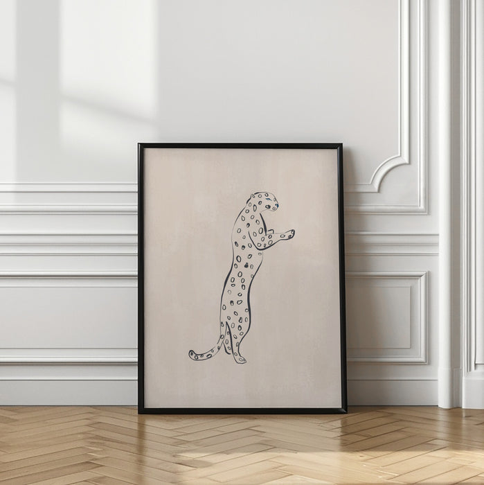 Leopard Framed Art Modern Wall Decor