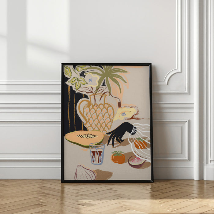 Fruitful Spread Framed Art Modern Wall Decor