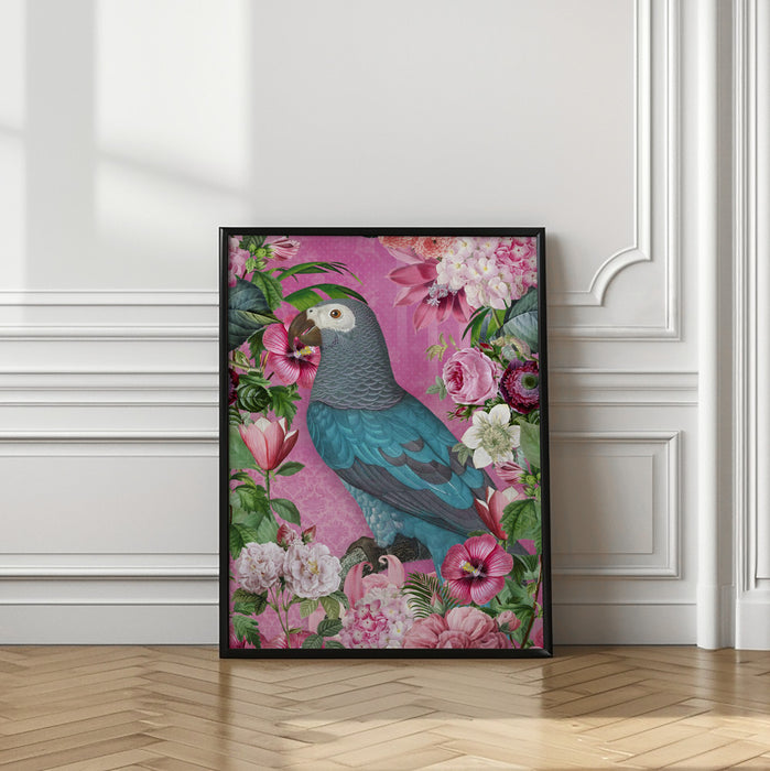 The Parrots Paradise Garden Framed Art Wall Decor