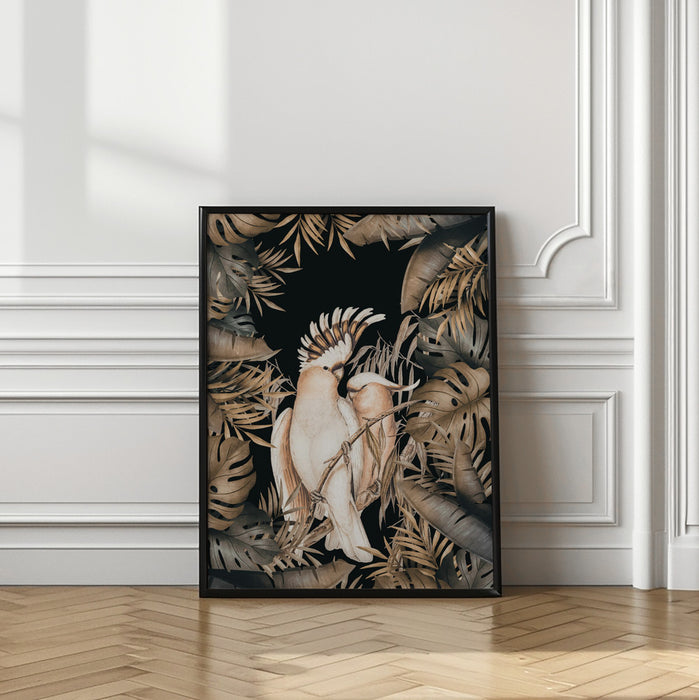 Jungle With Cockatoos Framed Art Wall Decor