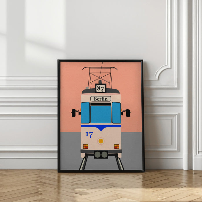 Berlin Tram Framed Art Modern Wall Decor