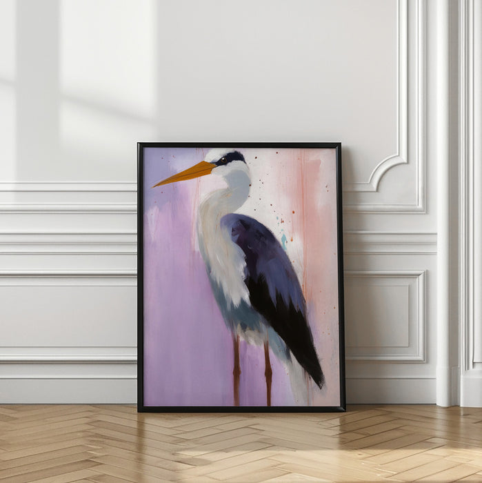 Stork Framed Art Modern Wall Decor