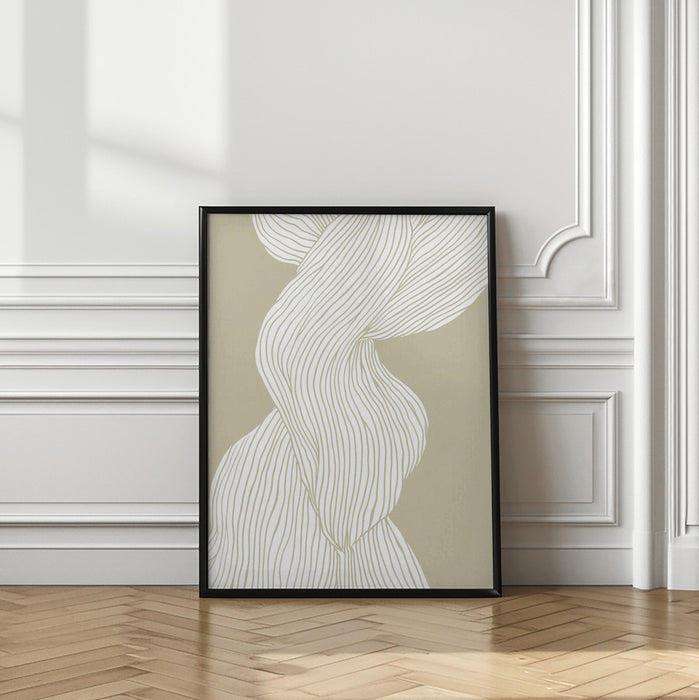 Fibers No 3 Framed Art Modern Wall Decor