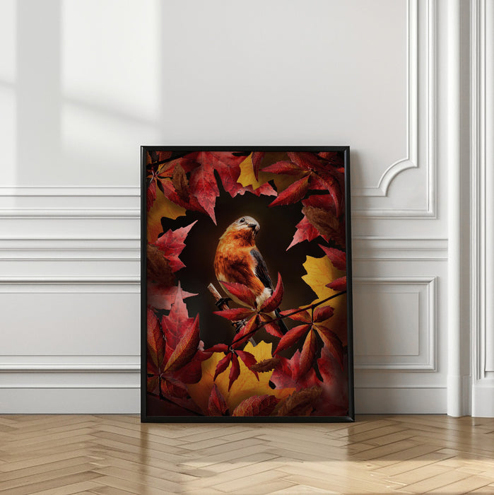 Bird Autumn Framed Art Wall Decor