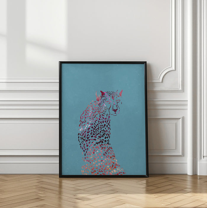 Abstract Cheetah Framed Art Modern Wall Decor