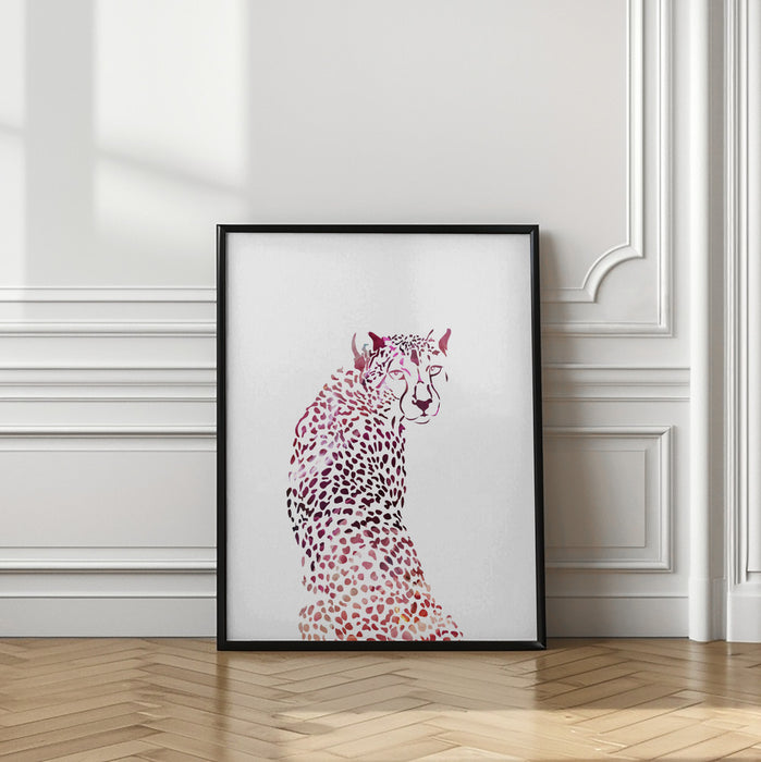 Pink Cheetah Framed Art Wall Decor