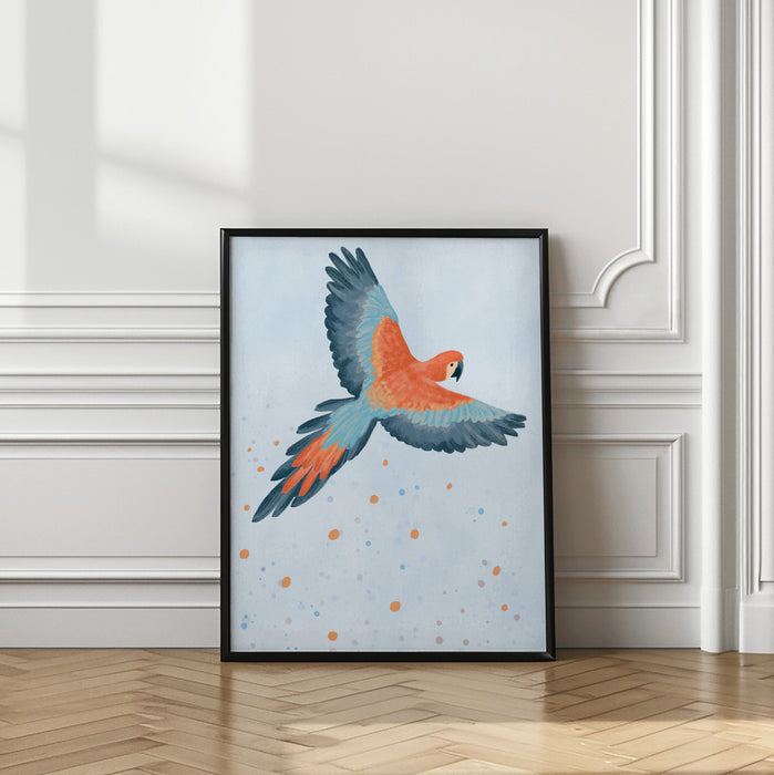 Fly With Me (blue) Framed Art Wall Decor