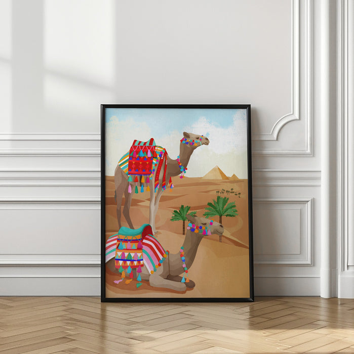 Desert Adventure Framed Art Modern Wall Decor