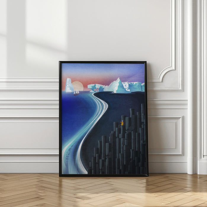 Iceland Framed Art Modern Wall Decor