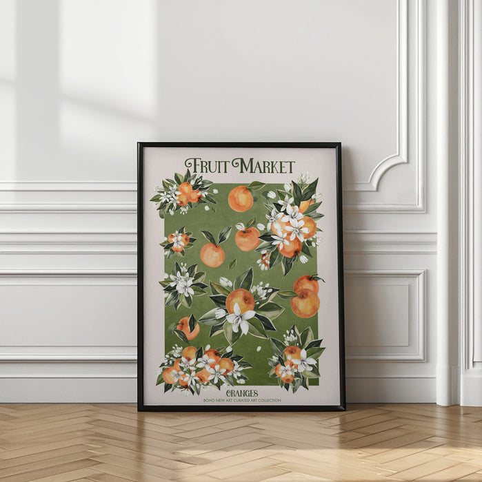 Fruit Peach Framed Art By Bohonewart Modern Wall Decor