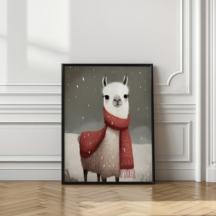 Lama 1 Framed Art Modern Wall Decor