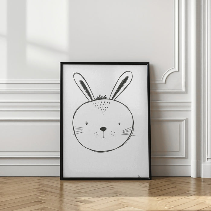 Bunny Framed Art Modern Wall Decor