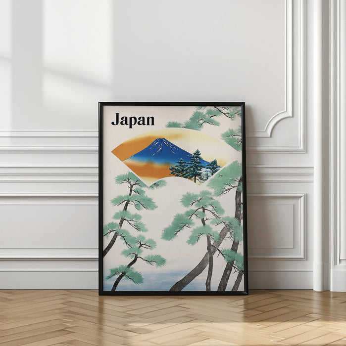 1930s Japanese Government Railways Travel Poster Framed Art Modern Wall Decor