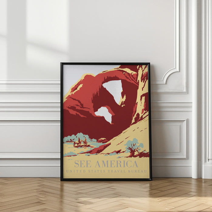 See America Poster Framed Art Modern Wall Decor